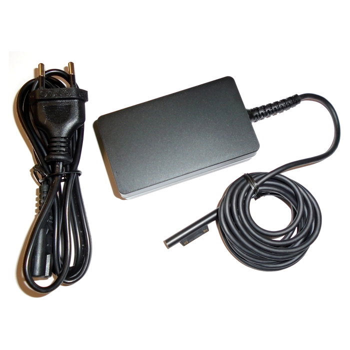 BTI Adaptador de Corriente AC 130W Q5N-00002 - 100-240V Universal para Microsoft Surface Pro 4 / 5, Negro