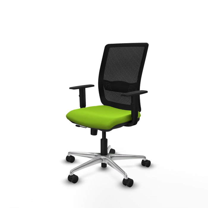 PIQUERAS Y CRESPO Silla de oficina Haches Sincro/Traslack Pistacho y Negro