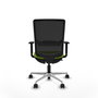 PIQUERAS Y CRESPO Silla de oficina Haches Sincro/Traslack Pistacho y Negro