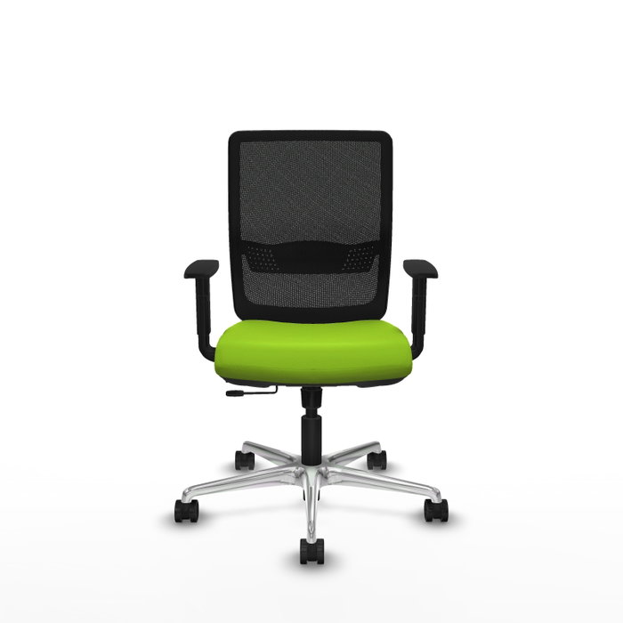PIQUERAS Y CRESPO Silla de oficina Haches Sincro/Traslack Pistacho y Negro