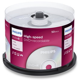Philips DVD+R 4,7GB 16x SP Pack de 50 unidades