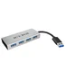 ICY BOX IB-AC6104 Hub USB 3.2 Gen 1 de 4 Puertos, 5000 Mbit/s, Aluminio Blanco