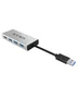 ICY BOX IB-AC6104 Hub USB 3.2 Gen 1 de 4 Puertos, 5000 Mbit/s, Aluminio Blanco