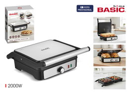 Basic Home Parrilla Eléctrica Doble 2000W