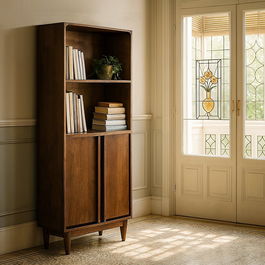 Mueble Auxiliar Marrón Madera de Mango 80 X 40 X 180 cm