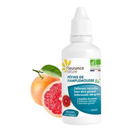 Fleurance Nature Semillas De Pomelo Bio 50Ml, Vegano, Rico En Vitamina C Y Bioflavonoides, Complemento Alimenticio Liquido