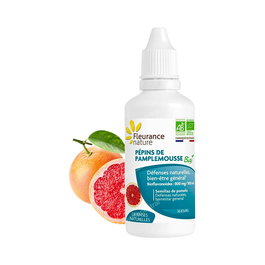 Fleurance Nature Semillas De Pomelo Bio 50Ml, Vegano, Rico En Vitamina C Y Bioflavonoides, Complemento Alimenticio Liquido
