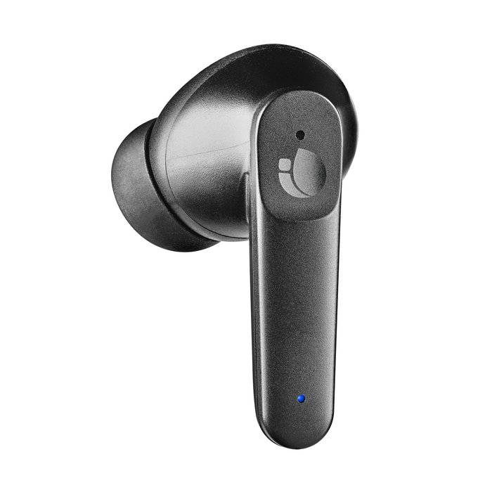 Ngs Artica Hush Auriculares Inalámbricos Bluetooth 5.3 con ANC, Autonomía 28h Total, Carga USB-C, Control Táctil, Negro