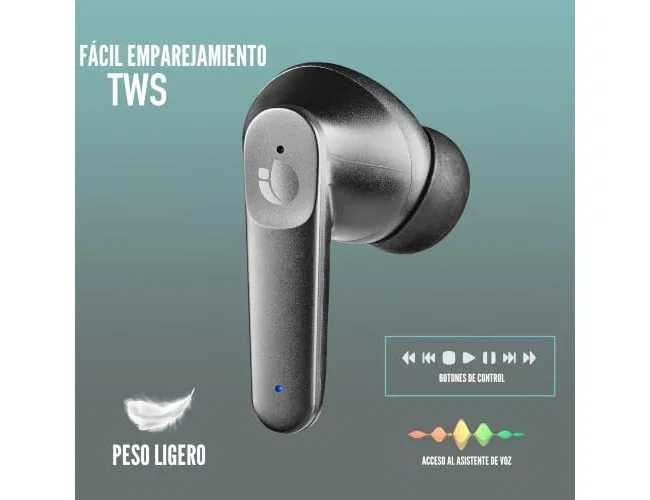 NGS Ártica Hush Auriculares Bluetooth ANC & ENC Negro