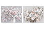DKD Home Decor Cuadros Lienzo Pino 100x3,7x80 Florero Surtido de 2 unidades