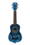 Kala Ukelele Soprano Serie Ukadelic Graphic Top Deep Blue