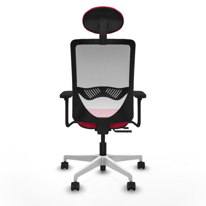 PIQUERAS Y CRESPO Silla de oficina Zulema Rojo/Blanco con Mecanismo Sincro/Traslack PIQUERAS Y CRESPO Silla de oficina Zulema Rojo/Blanco con Mecanismo Sincro/Traslack