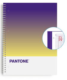 Bloc Escolofi Notebook Pantone Together A4 80H Cuadric.5X5 90G Time (Set de 5)