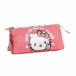 Cerdá Estuche Portatodo Hello Kitty 3 Compartimentos Rosa