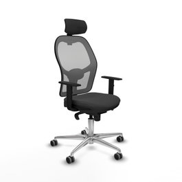 PIQUERAS Y CRESPO Silla de oficina Jorquera Gris con mecanismo Sincro
