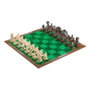 The Noble Collection Juego Mesa Ajedrez Minecraft 18 Pulgadas, 32 Piezas