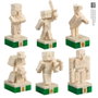 The Noble Collection Juego Mesa Ajedrez Minecraft 18 Pulgadas, 32 Piezas