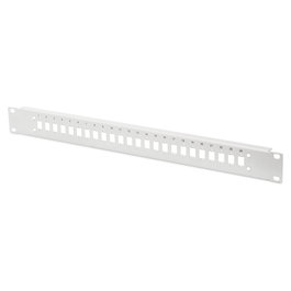 Digitus Panel Frontal de Acero para 24 Acopladores LC/DX - 24 Puertos, Color Blanco