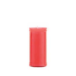 Basics Vela para difuntos roja ø55x130mm plastificada para cementerios