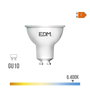 EDM Bombilla Dicroica LED GU10 10W (Equivalente 68W) Luz Fría 6400K, 932 Lúmenes, Ángulo 120°, Clase Energética F