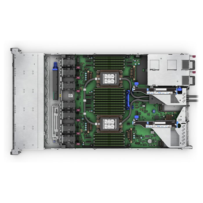 HP Enterprise ProLiant DL360 Gen12 Server, 1U Rack, Intel Xeon 6515P 16 núcleos 2.4 GHz, 64 GB DDR5 RAM, 2 x 480 GB SSD, HPE MR408i-o RAID, 2 x 1000W