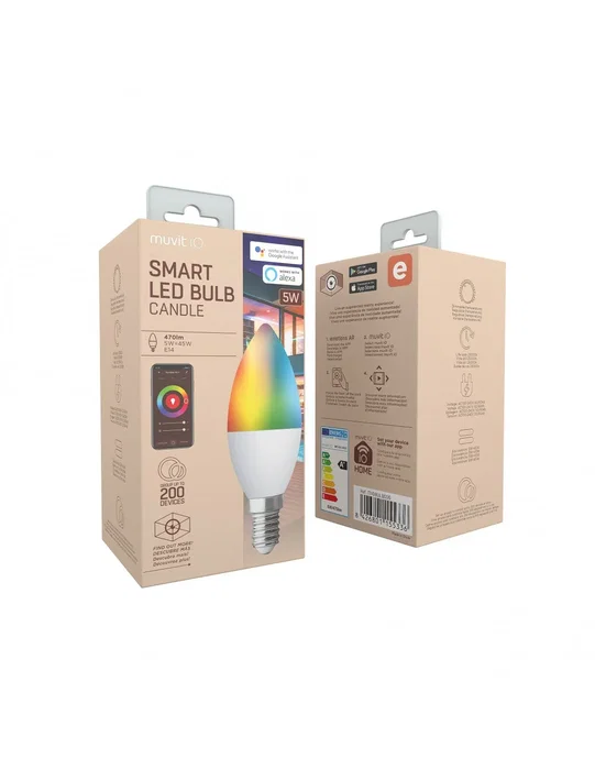Muvit Bombilla Inteligente iO Vela E14 RGB 5W