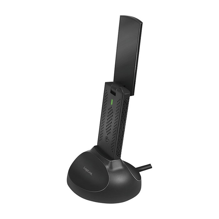 LogiLink Adaptador WLAN USB 1900Mbps 2T2R con base WL0247 Negro