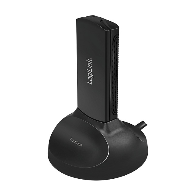 LogiLink Adaptador WLAN USB 1900Mbps 2T2R con base WL0247 Negro