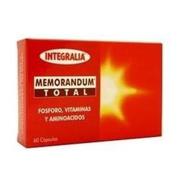 Integralia Memorandum Total 60 cápsulas – Complemento para memoria, concentración y rendimiento intelectual