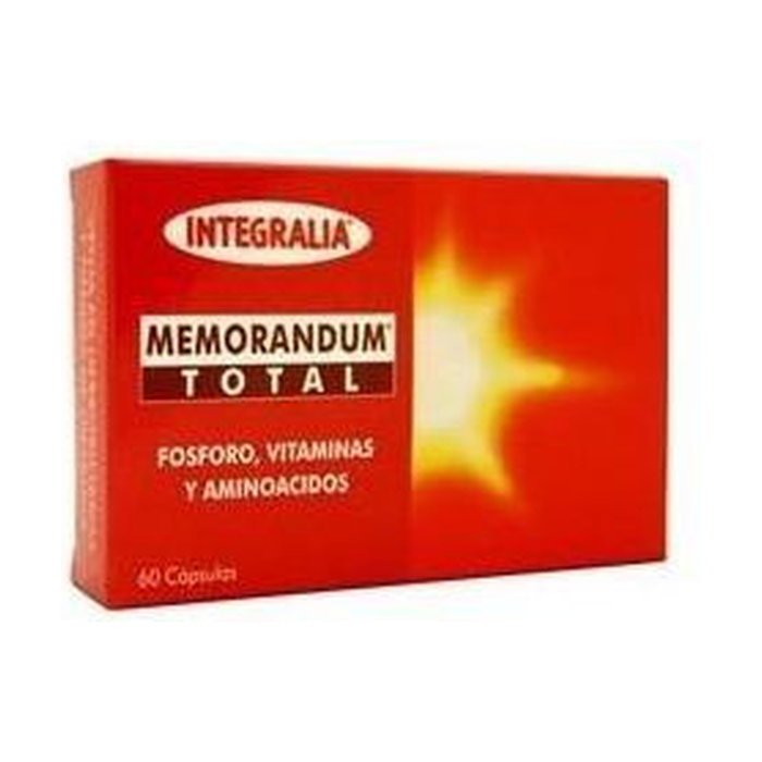 Integralia Memorandum Total 60 cápsulas – Complemento para memoria, concentración y rendimiento intelectual Integralia Memorandum Total 60 cápsulas – Complemento para memoria, concentración y rendimiento intelectual