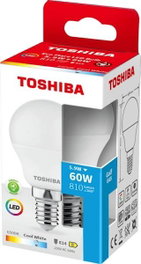 TOSHIBA BOMBILLA LED ECOFLARE G45 5.9W 6500K E14