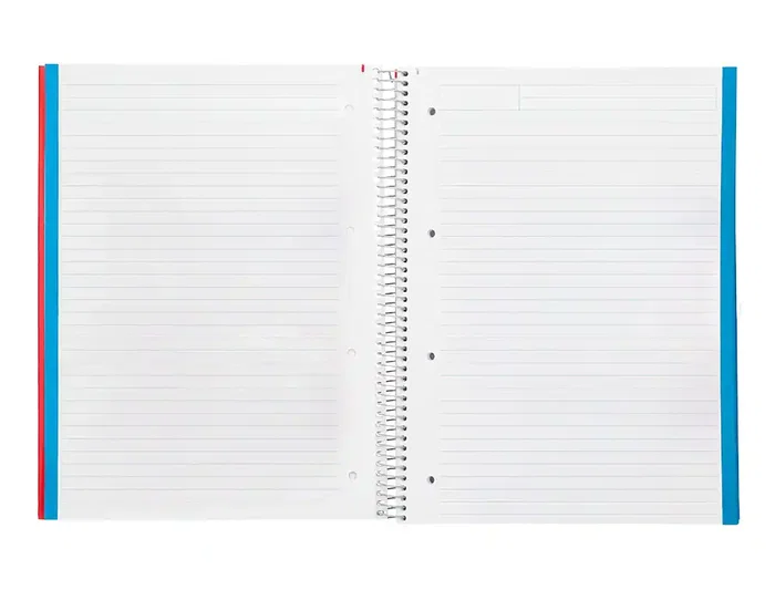 Liderpapel Jolly Cuaderno espiral A4 Multidisciplina, Tapa Forrada, 140 Hojas 75gr
