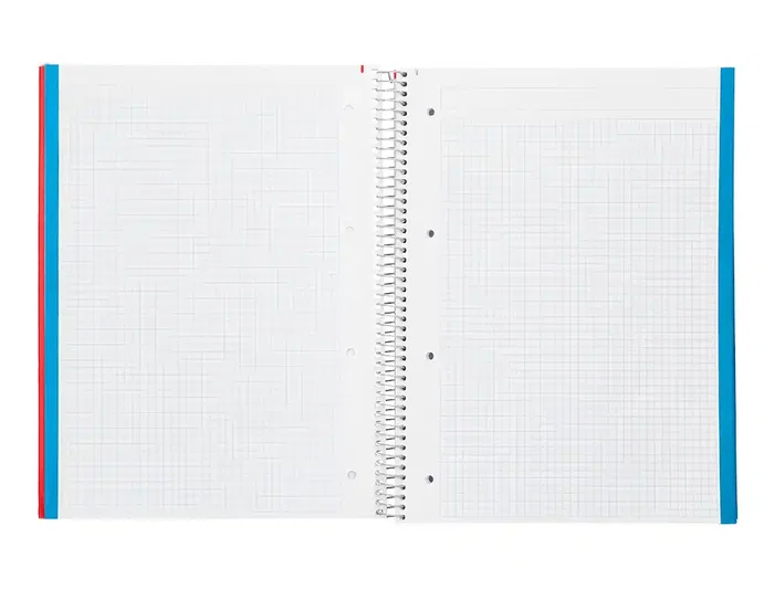 Liderpapel Jolly Cuaderno espiral A4 Multidisciplina, Tapa Forrada, 140 Hojas 75gr