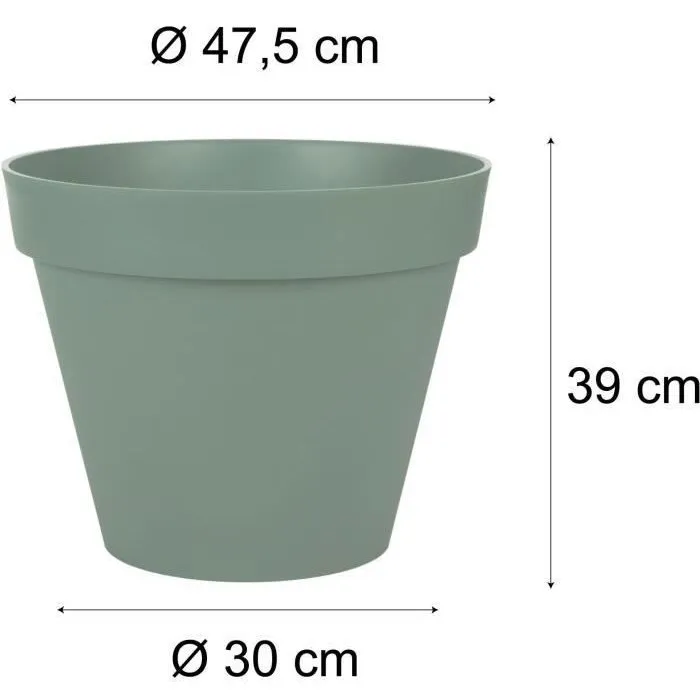 Maceta EDA Tuscany Verde Plástico Redonda