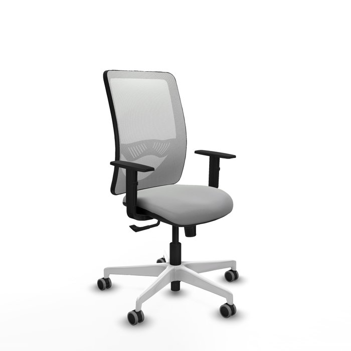 PIQUERAS Y CRESPO Silla de oficina Zulema Gris claro y Blanco PIQUERAS Y CRESPO Silla de oficina Zulema Gris claro y Blanco