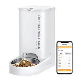 Petkit Fresh Element SOLO Comedero Automático para Mascotas, Modelo P570a, Color Blanco, Certificación CE