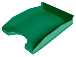 Q-connect Bandeja sobremesa plástico verde opaco 240x70x340 mm