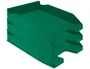Q-connect Bandeja sobremesa plástico verde opaco 240x70x340 mm
