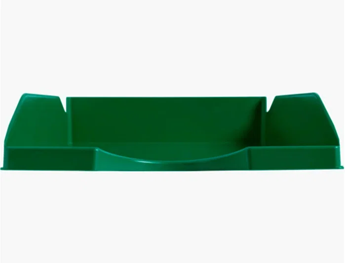 Q-connect Bandeja sobremesa plástico verde opaco 240x70x340 mm