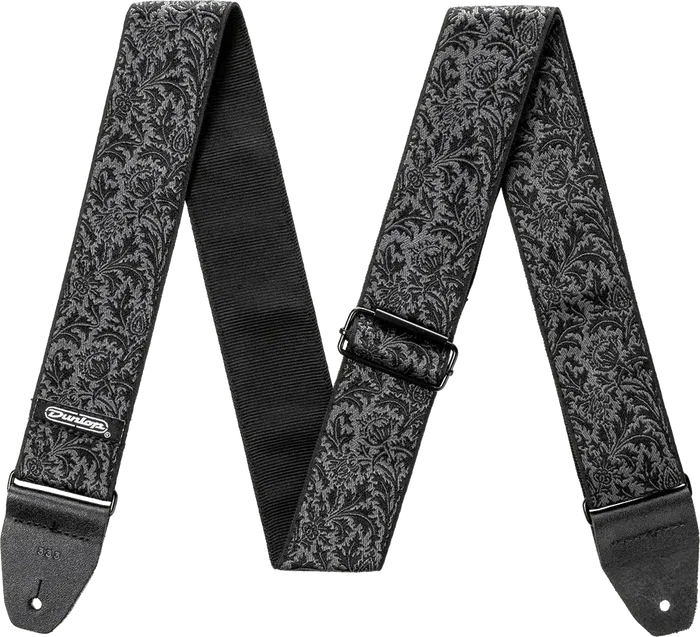 Dunlop Correa Guitarra/Bajo Jacquard Black Thistle