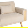 Sofá-Cama Crema Tejido Salón 218 X 82 X 90 cm