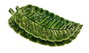 DKD Home Decor Set de 2 Centros de Mesa de Mango con Diseño de Hoja Verde