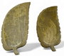 DKD Home Decor Set de 2 Centros de Mesa de Mango con Diseño de Hoja Verde