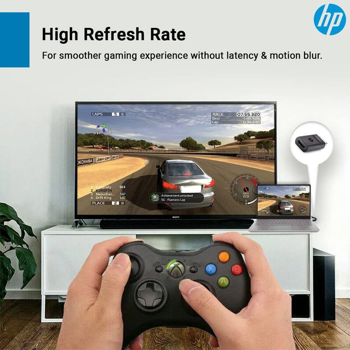 HP Adaptador DisplayPort a HDMI de 1,4 m F3W43AA HP Adaptador DisplayPort a HDMI de 1,4 m F3W43AA