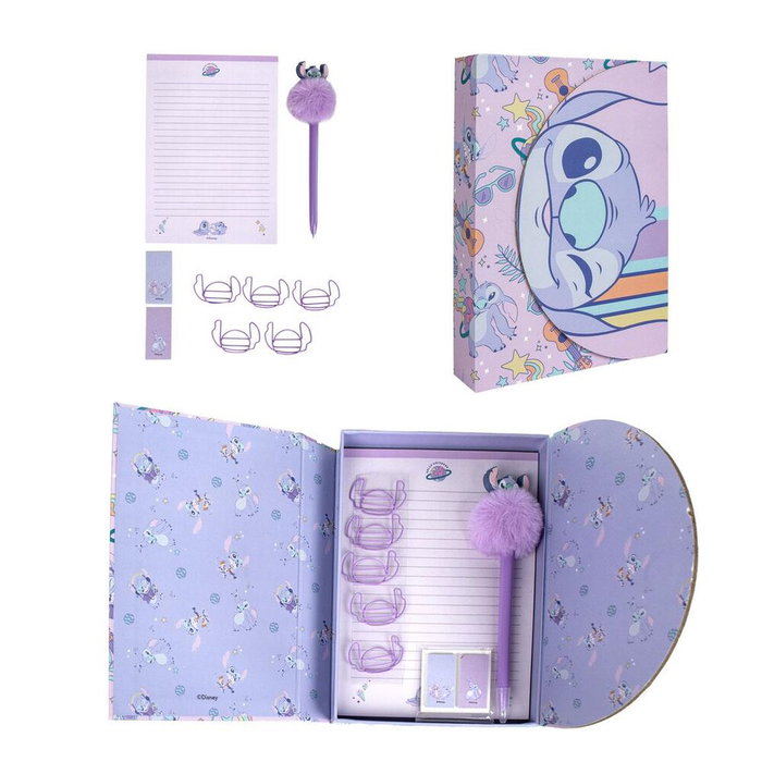 Cerdá Set de Papelería Stitch Disney Púrpura Cerdá Set de Papelería Stitch Disney Púrpura