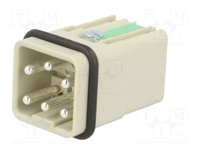 HARTING Han Q5/0-M-QL 2,5mm² conector macho HDC 5+PE HARTING Han Q5/0-M-QL 2,5mm² conector macho HDC 5+PE