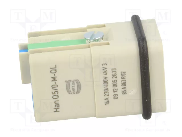 HARTING Han Q5/0-M-QL 2,5mm² conector macho HDC 5+PE HARTING Han Q5/0-M-QL 2,5mm² conector macho HDC 5+PE