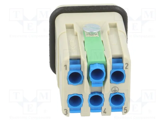 HARTING Han Q5/0-M-QL 2,5mm² conector macho HDC 5+PE HARTING Han Q5/0-M-QL 2,5mm² conector macho HDC 5+PE