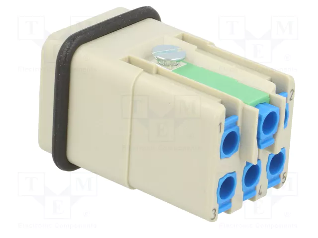 HARTING Han Q5/0-M-QL 2,5mm² conector macho HDC 5+PE HARTING Han Q5/0-M-QL 2,5mm² conector macho HDC 5+PE