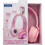 Lexibook Auriculares Plegables Bluetooth y Cable LEX3380743119267, con Iluminación y Diseño 3D de Diamantes Rosas, Limitador de Volumen